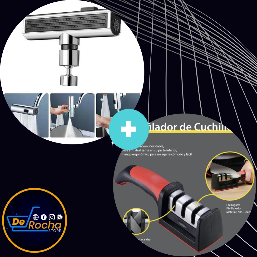 Kit Grifo 4 En 1 + Afilador De Cuchillos
